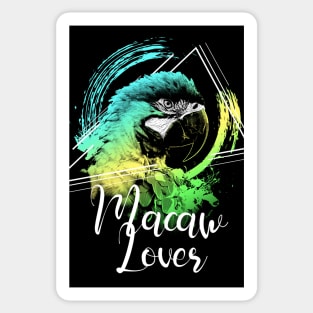 Colorful Rainbow Retro Parrot Macaw Lover Sticker